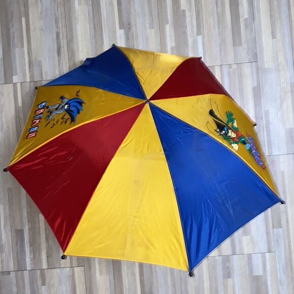 Batman and Robin DC Comics vintage 90s umbrella kids 90s nostalgia displays - Picture 10 of 12